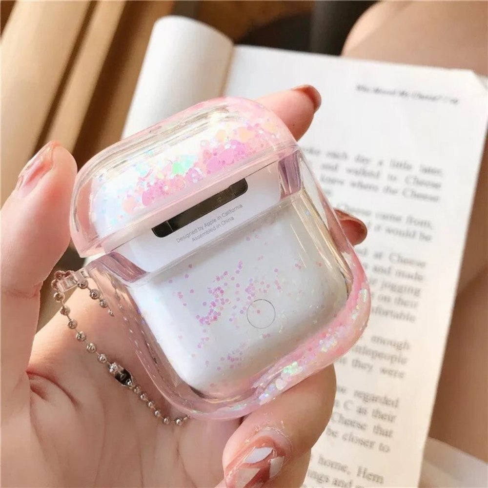 Glitter Liquid Quick Sand Airpods 1 2 Pro case - Picture 13 of 13